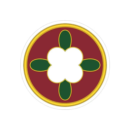 184 Sustainment Command 3 (U.S. Army) REVERSE PRINT Transparent Die-Cut STICKER - The Sticker Space