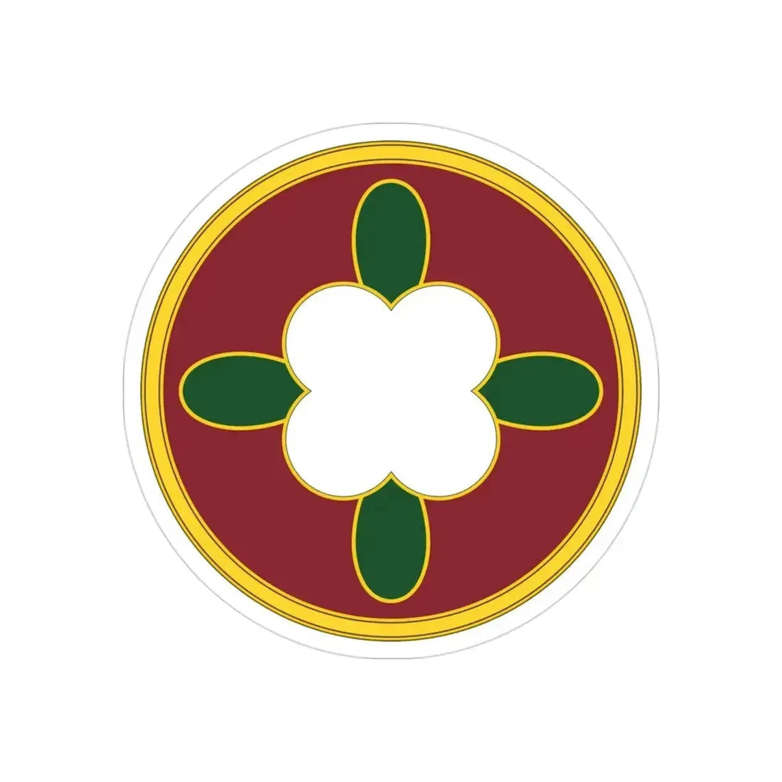 184 Sustainment Command 3 (U.S. Army) REVERSE PRINT Transparent Die-Cut STICKER - The Sticker Space