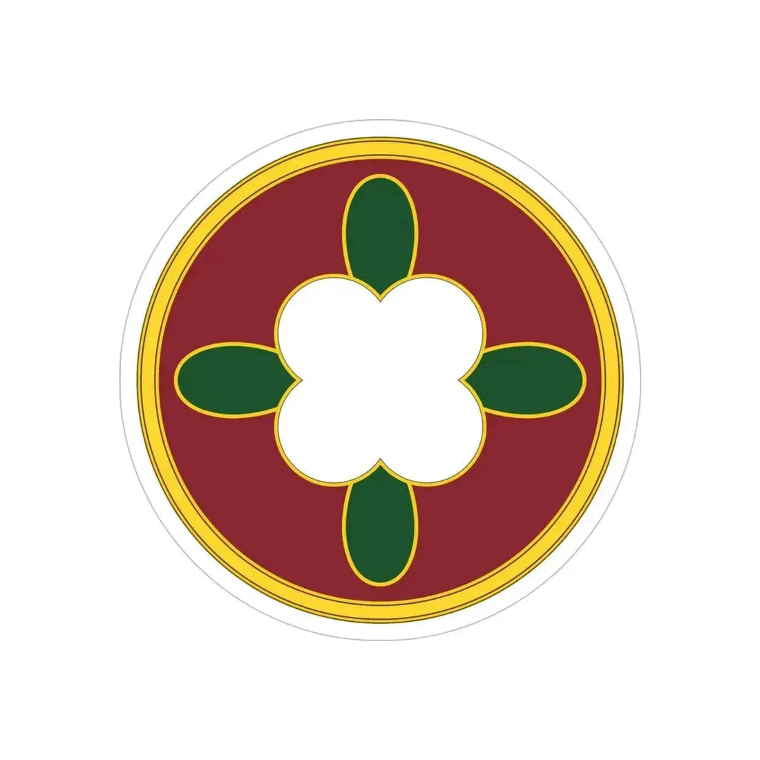 184 Sustainment Command 3 (U.S. Army) REVERSE PRINT Transparent Die-Cut STICKER - The Sticker Space