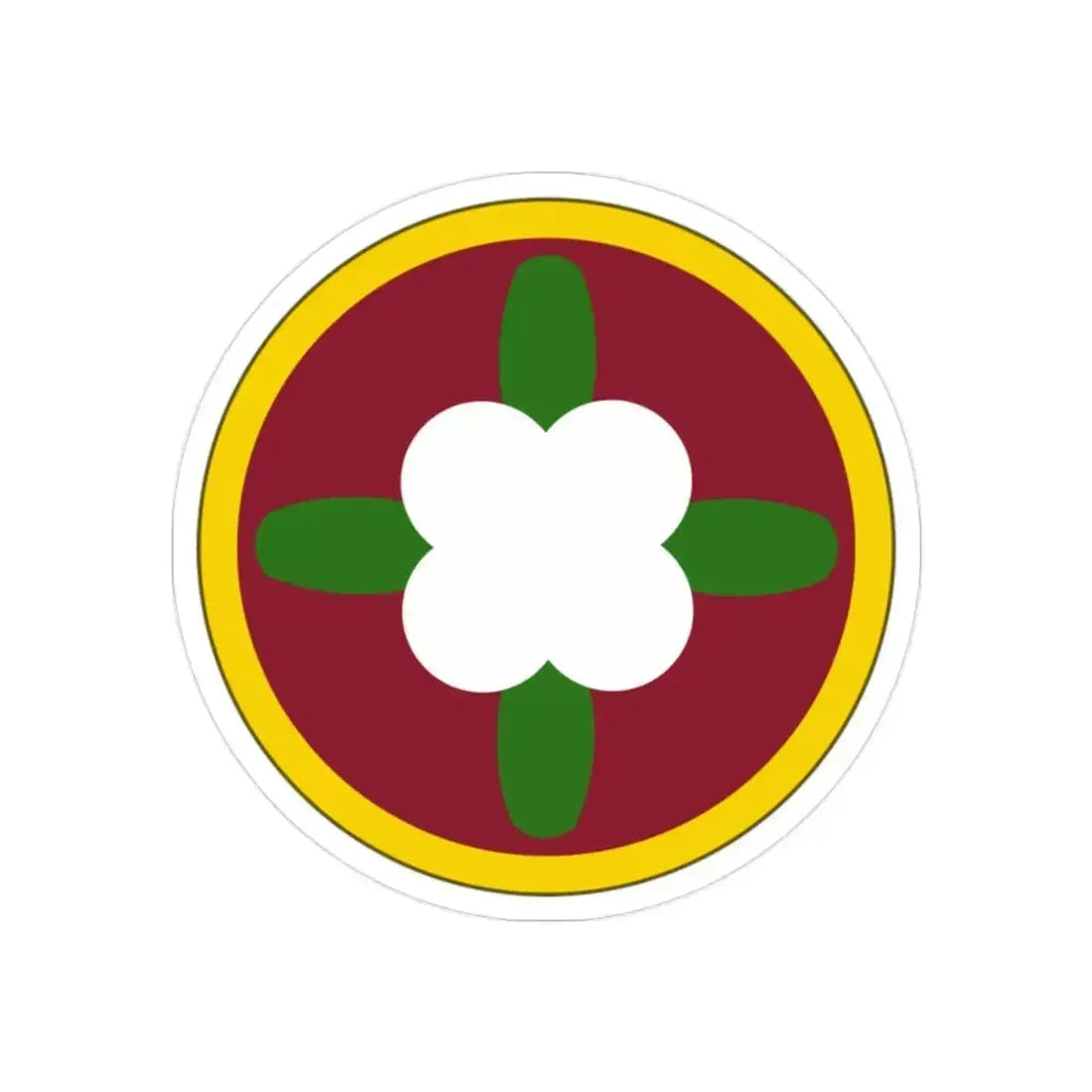 184 Sustainment Command (U.S. Army) REVERSE PRINT Transparent Die-Cut STICKER 2 Inch Die-Cut Transparent - The Sticker Space