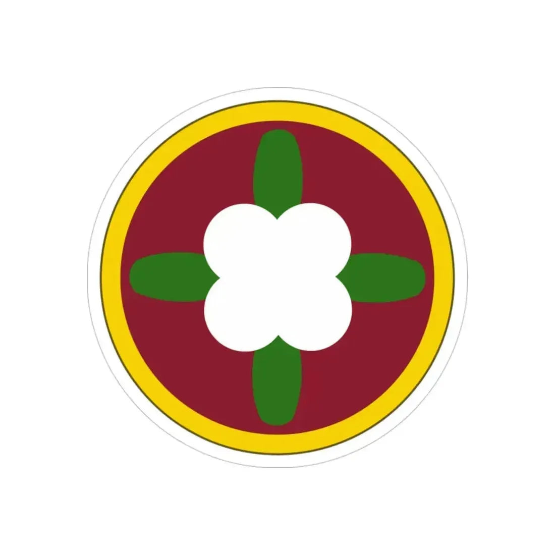 184 Sustainment Command (U.S. Army) REVERSE PRINT Transparent Die-Cut STICKER 3 Inch Die-Cut Transparent - The Sticker Space