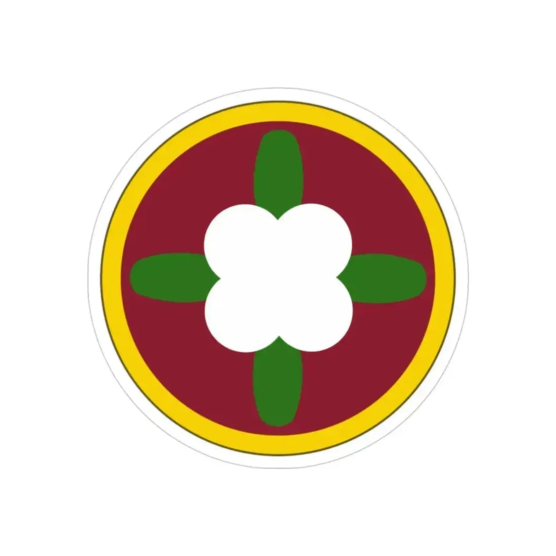 184 Sustainment Command (U.S. Army) REVERSE PRINT Transparent Die-Cut STICKER 4 Inch Die-Cut Transparent - The Sticker Space