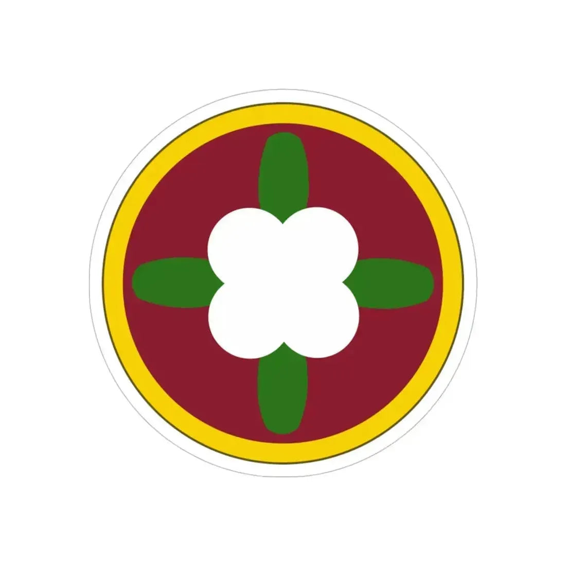 184 Sustainment Command (U.S. Army) REVERSE PRINT Transparent Die-Cut STICKER 5 Inch Die-Cut Transparent - The Sticker Space