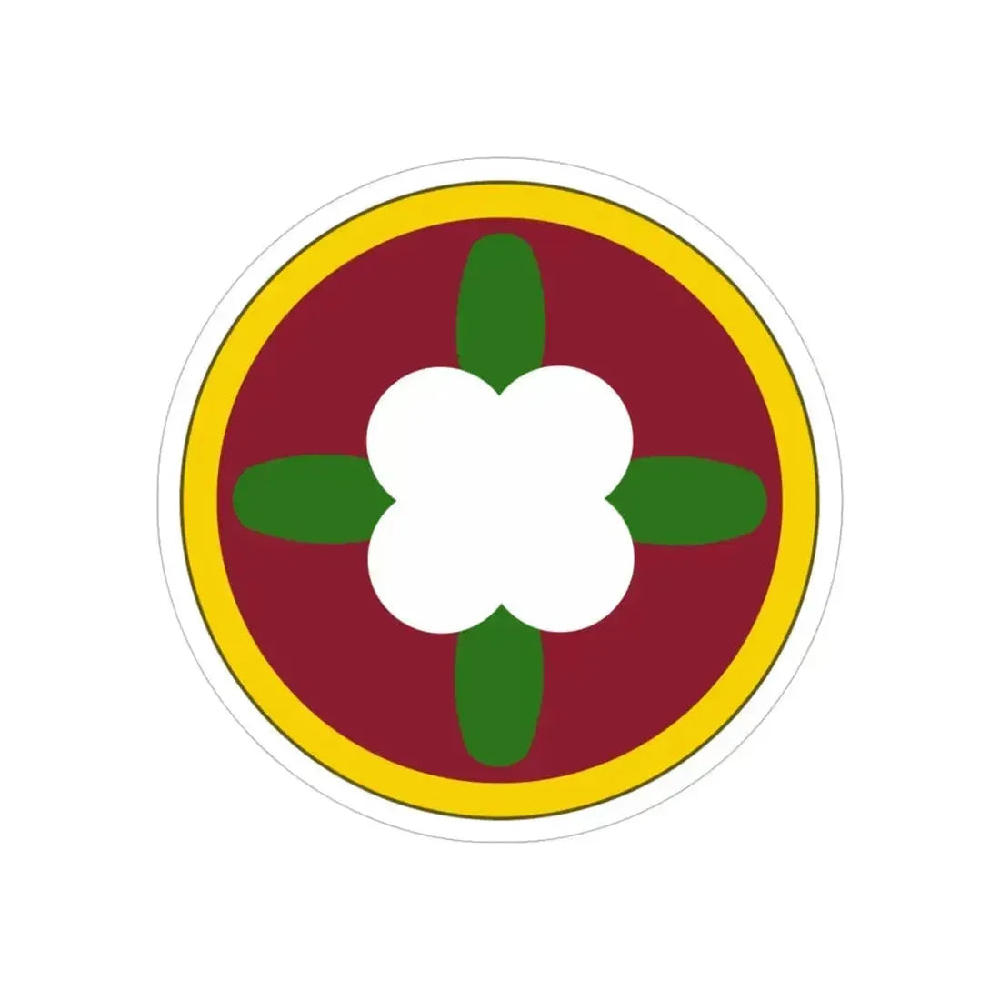 184 Sustainment Command (U.S. Army) REVERSE PRINT Transparent Die-Cut STICKER 6 Inch Die-Cut Transparent - The Sticker Space