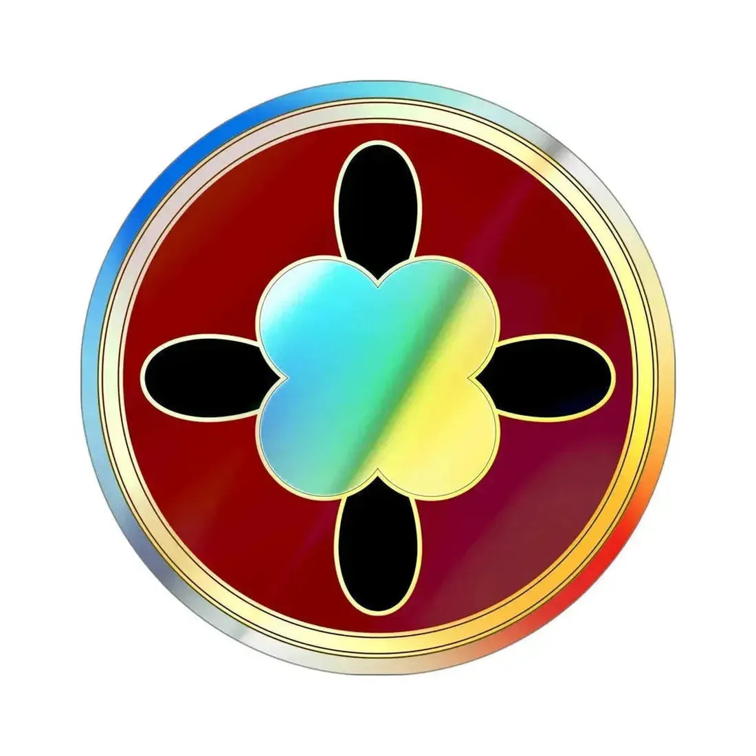 184 Sustainment Command v3 (U.S. Army) Holographic STICKER Die-Cut Vinyl Decal 4 Inch Holographic - The Sticker Space