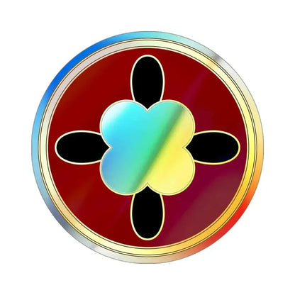 184 Sustainment Command v3 (U.S. Army) Holographic STICKER Die-Cut Vinyl Decal 4 Inch Holographic - The Sticker Space