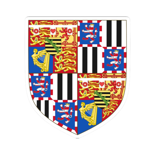 Arms of Princes Alexander Leopold and Maurice of Battenberg Before 1917 (United Kingdom) (Coat of Arms) STICKER Vinyl Kiss-Cut Decal
