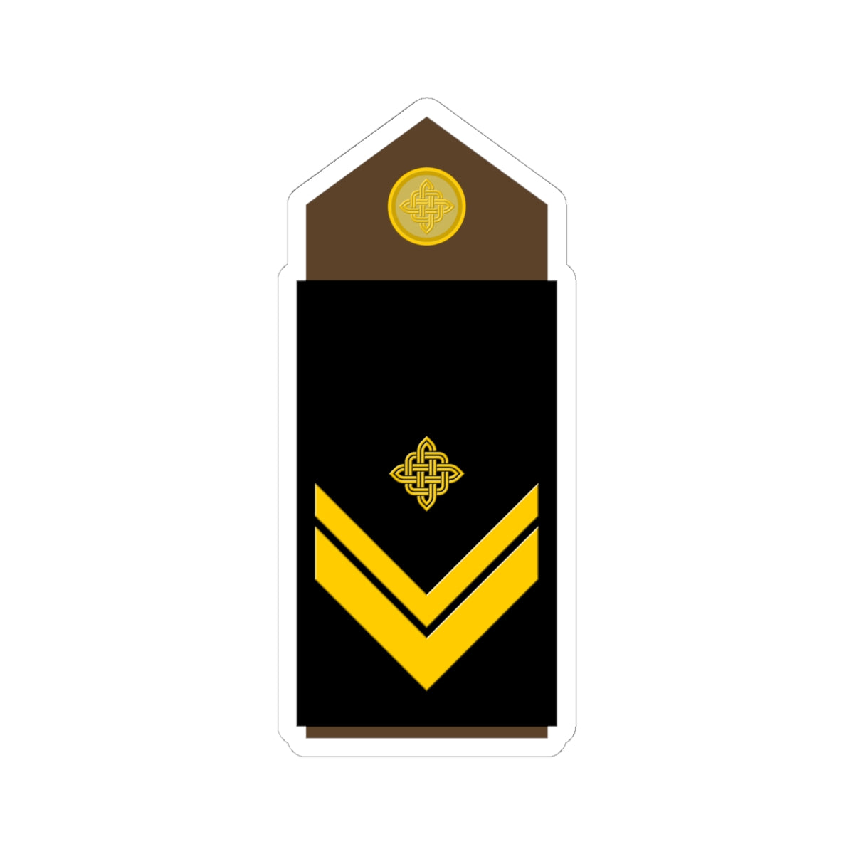 Army HRV OR 07 (Croatia) (Military Rank) STICKER Vinyl Kiss-Cut Decal