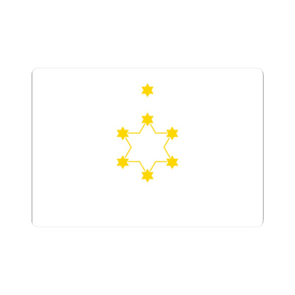 Herzl flag (Israel) STICKER Vinyl Kiss-Cut Decal