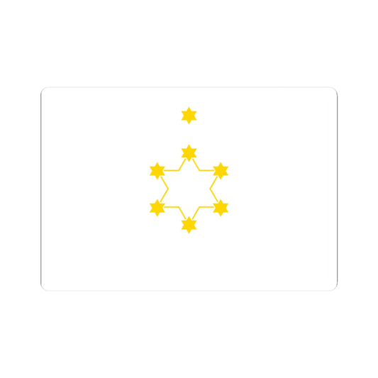 Herzl flag (Israel) STICKER Vinyl Kiss-Cut Decal