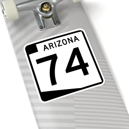 Arizona 74 (Arizona) (Road Sign) STICKER Vinyl Kiss-Cut Decal