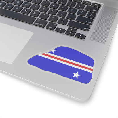 Jarvis Island flag map local (United States) STICKER Vinyl Kiss-Cut Decal