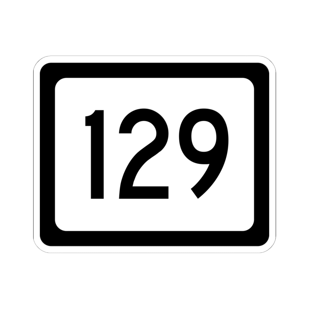 WV-129 (Virginia) (Road Sign) STICKER Vinyl Kiss-Cut Decal