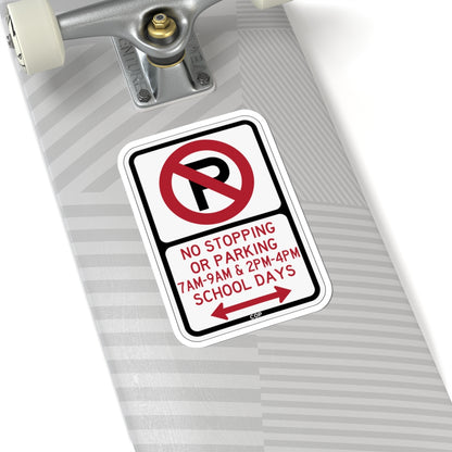 PBOT Road sign P1400D (Oregon) (Road Sign) STICKER Vinyl Kiss-Cut Decal