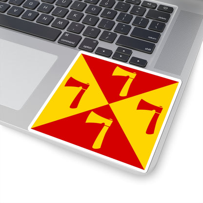 Slokhyni flag (Ukraine) STICKER Vinyl Kiss-Cut Decal