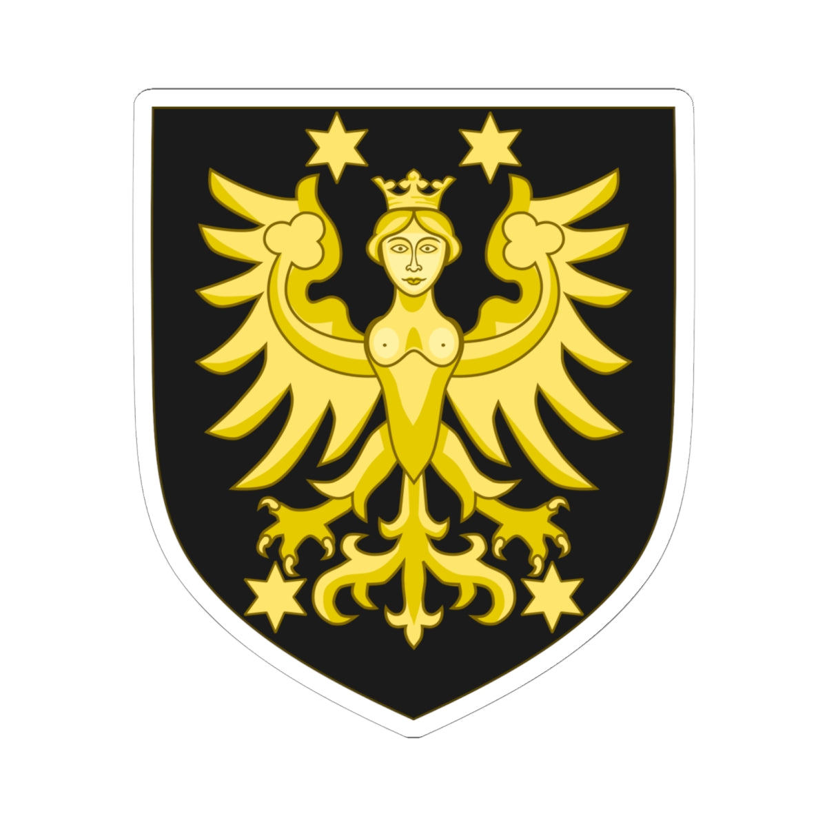 Arms of the house of Cirksena 1 (Denmark) (Coat of Arms) STICKER Vinyl Kiss-Cut Decal