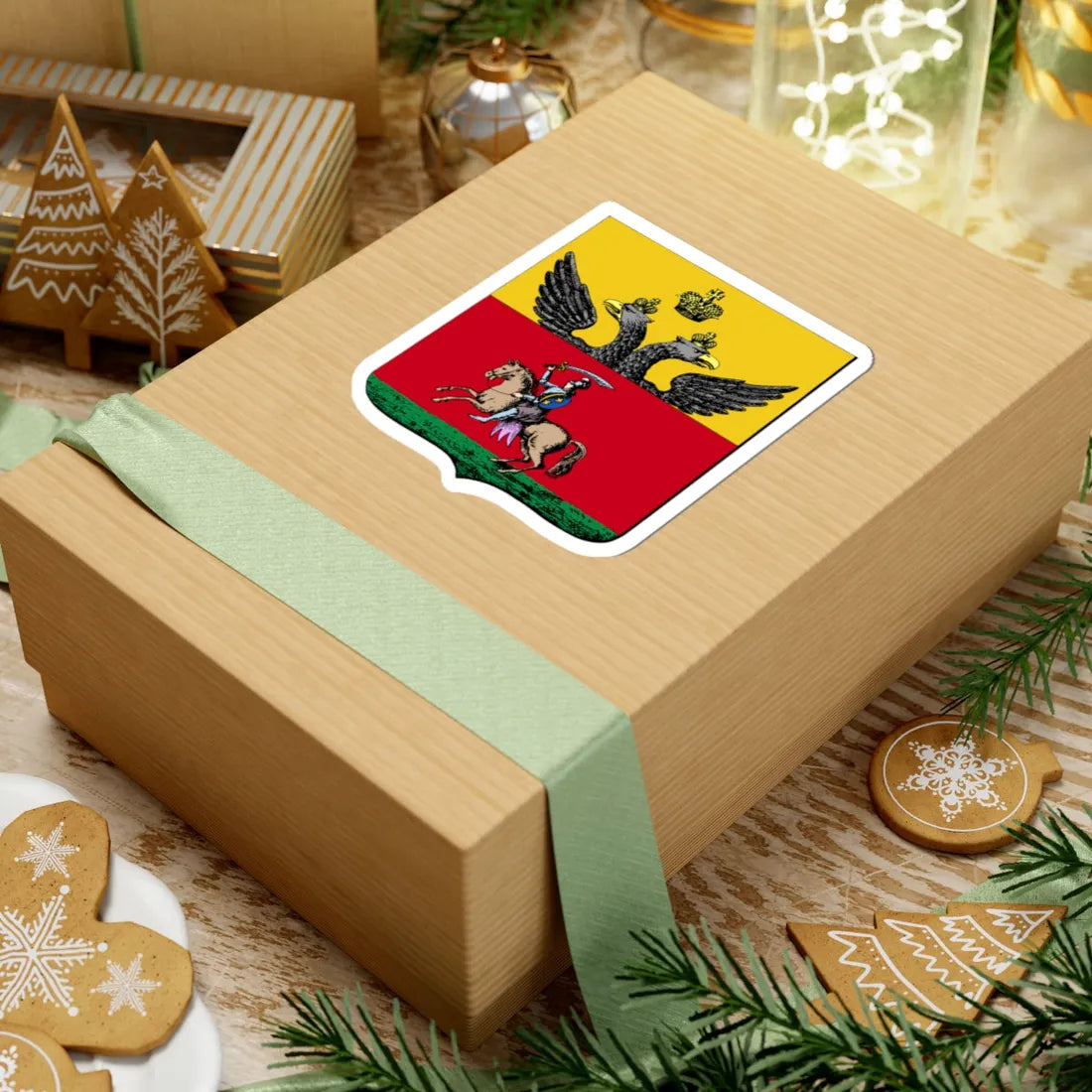 Герб Могилева 1843 (Russia) (Coat of Arms) STICKER Vinyl Kiss-Cut Decal - The Sticker Space