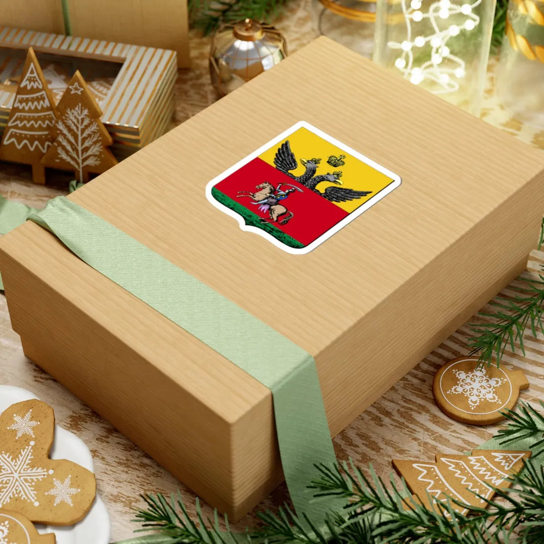 Герб Могилева 1843 (Russia) (Coat of Arms) STICKER Vinyl Kiss-Cut Decal - The Sticker Space