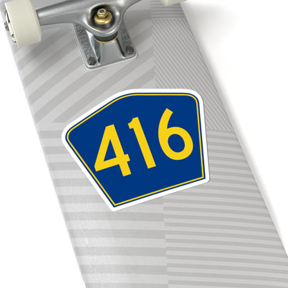 PR secondary 416 (Puerto Rico) (Road Sign) STICKER Vinyl Kiss-Cut Decal