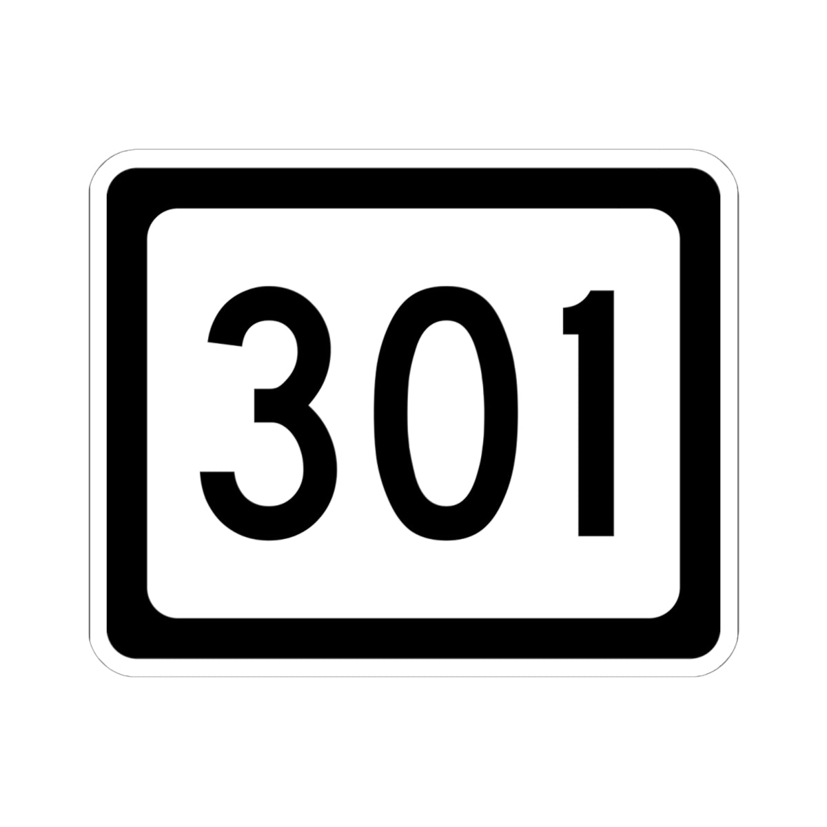 WV-301 (Virginia) (Road Sign) STICKER Vinyl Kiss-Cut Decal
