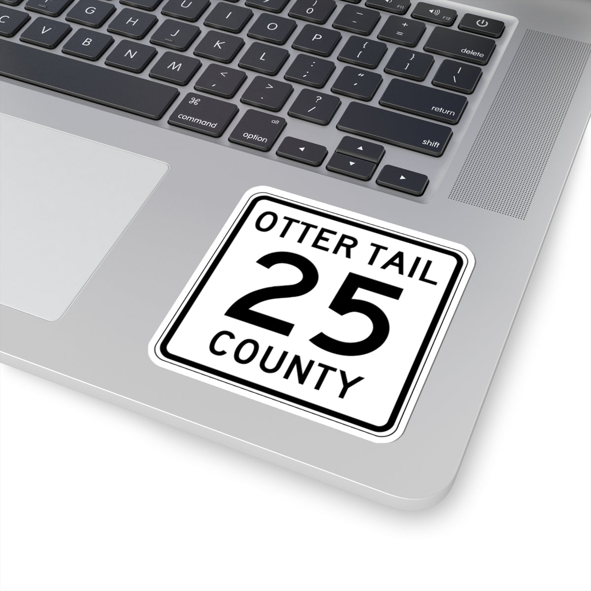 Otter Tail County Route 25 MN (Minnesota) (Road Sign) STICKER Vinyl Kiss-Cut Decal