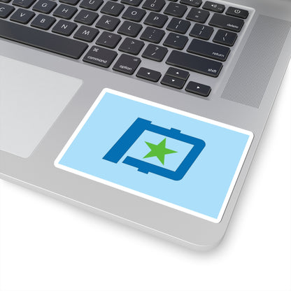 Flag of Yūbetsu Hokkaido (Japan) STICKER Vinyl Kiss-Cut Decal