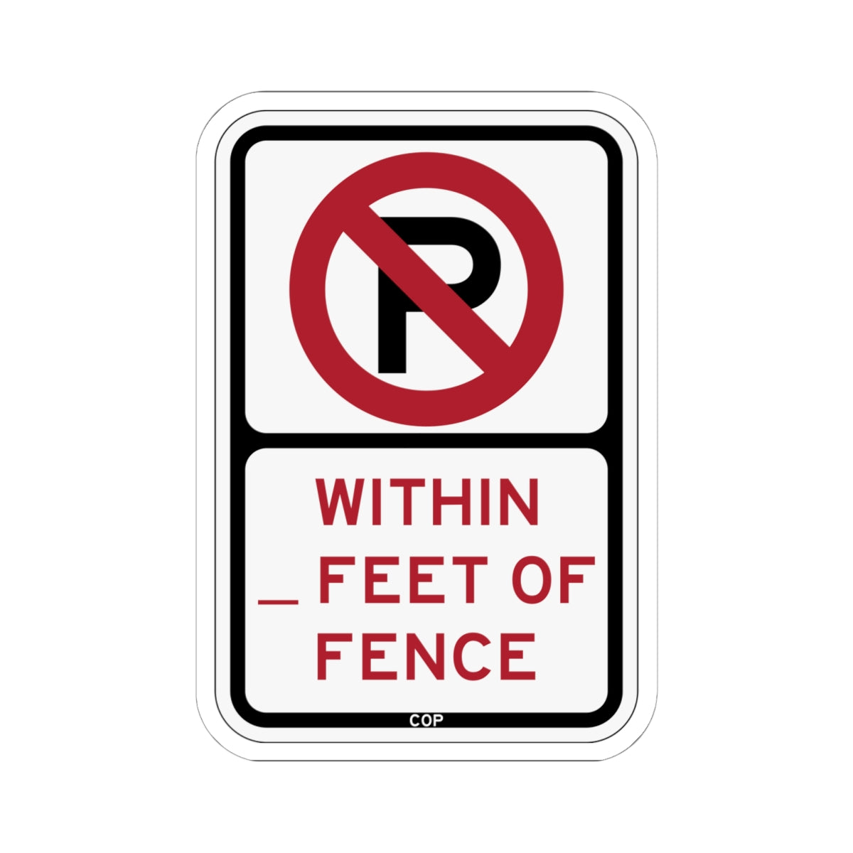 PBOT Road sign P1070 (Oregon) (Road Sign) STICKER Vinyl Kiss-Cut Decal