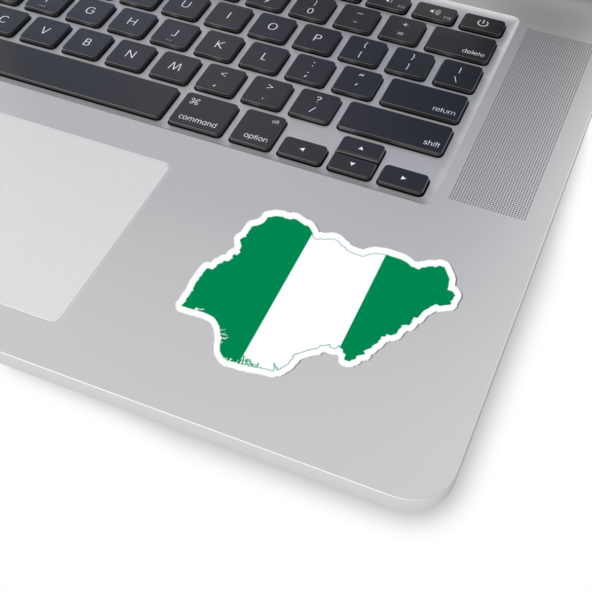 Flag map of Nigeria (Niger) STICKER Vinyl Kiss-Cut Decal