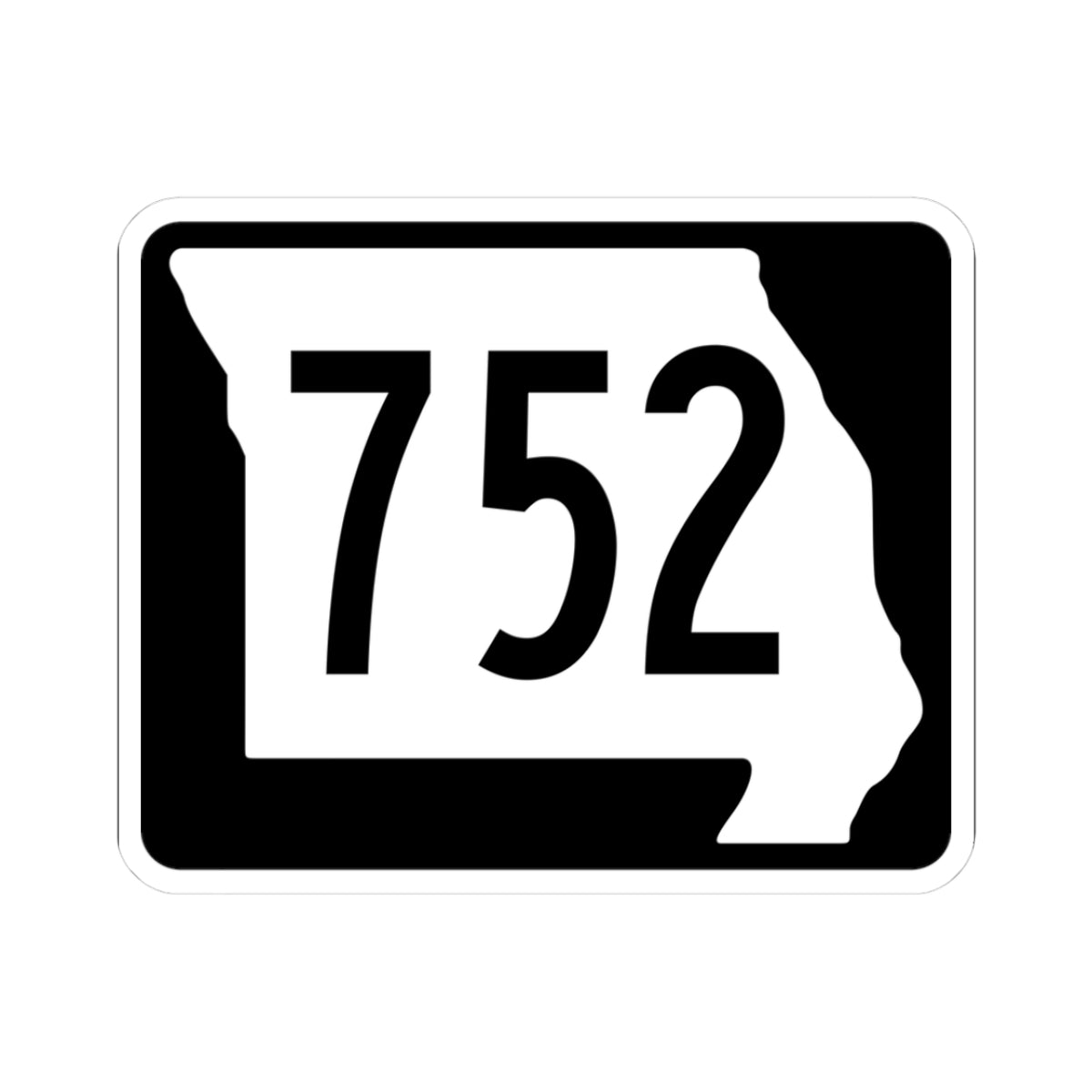 MO-752 (Missouri) (Road Sign) STICKER Vinyl Kiss-Cut Decal