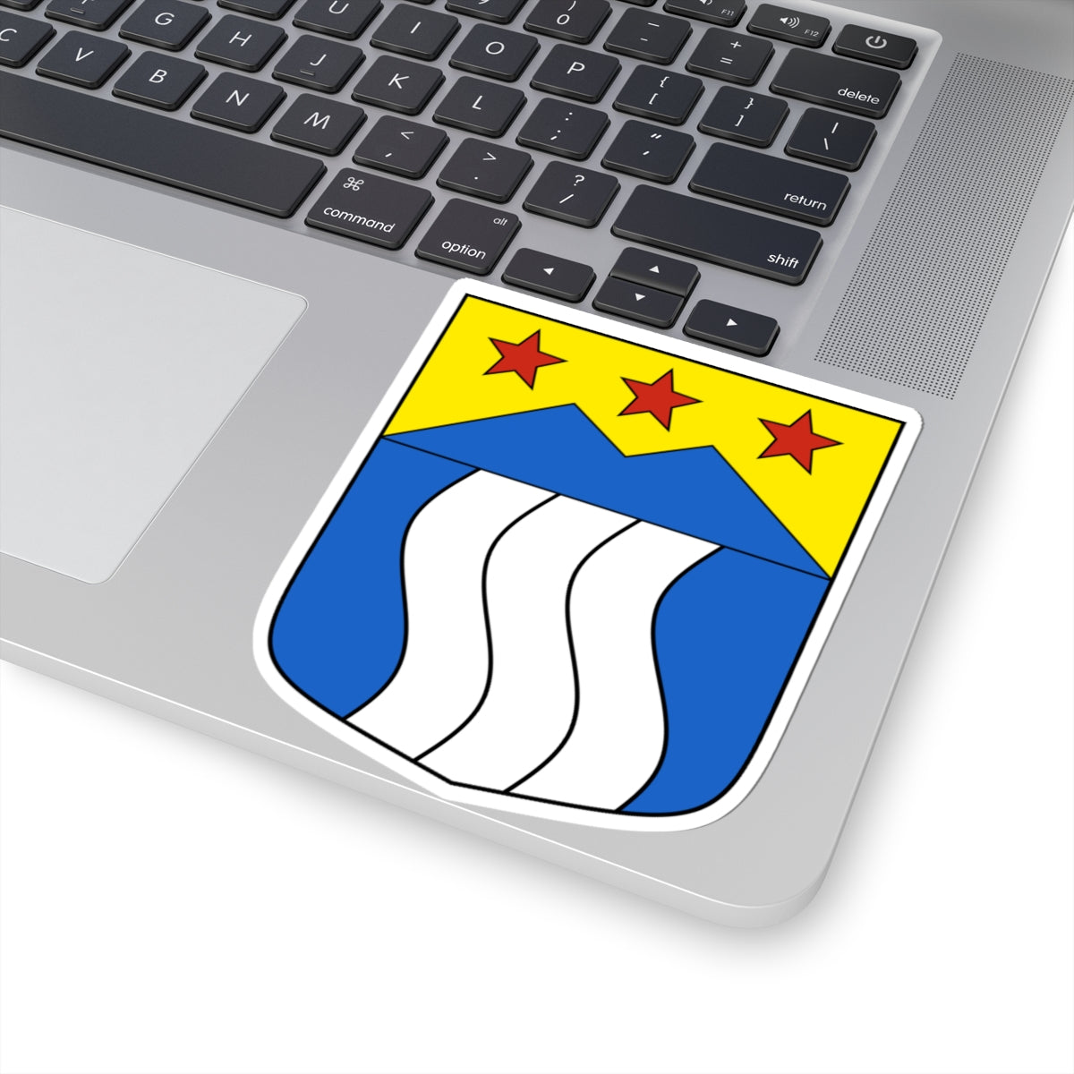 Riederalp-blazon (Switzerland) (Coat of Arms) STICKER Vinyl Kiss-Cut Decal