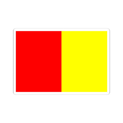 Flag of Grenoble (France) STICKER Vinyl Kiss-Cut Decal