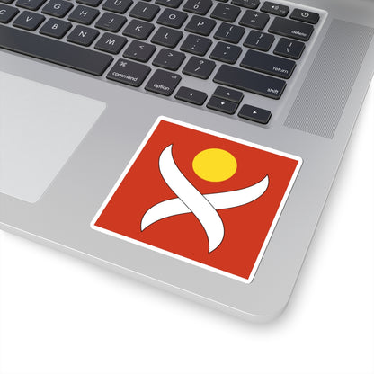 CHE Leimbach ZH Flag (Switzerland) STICKER Vinyl Kiss-Cut Decal