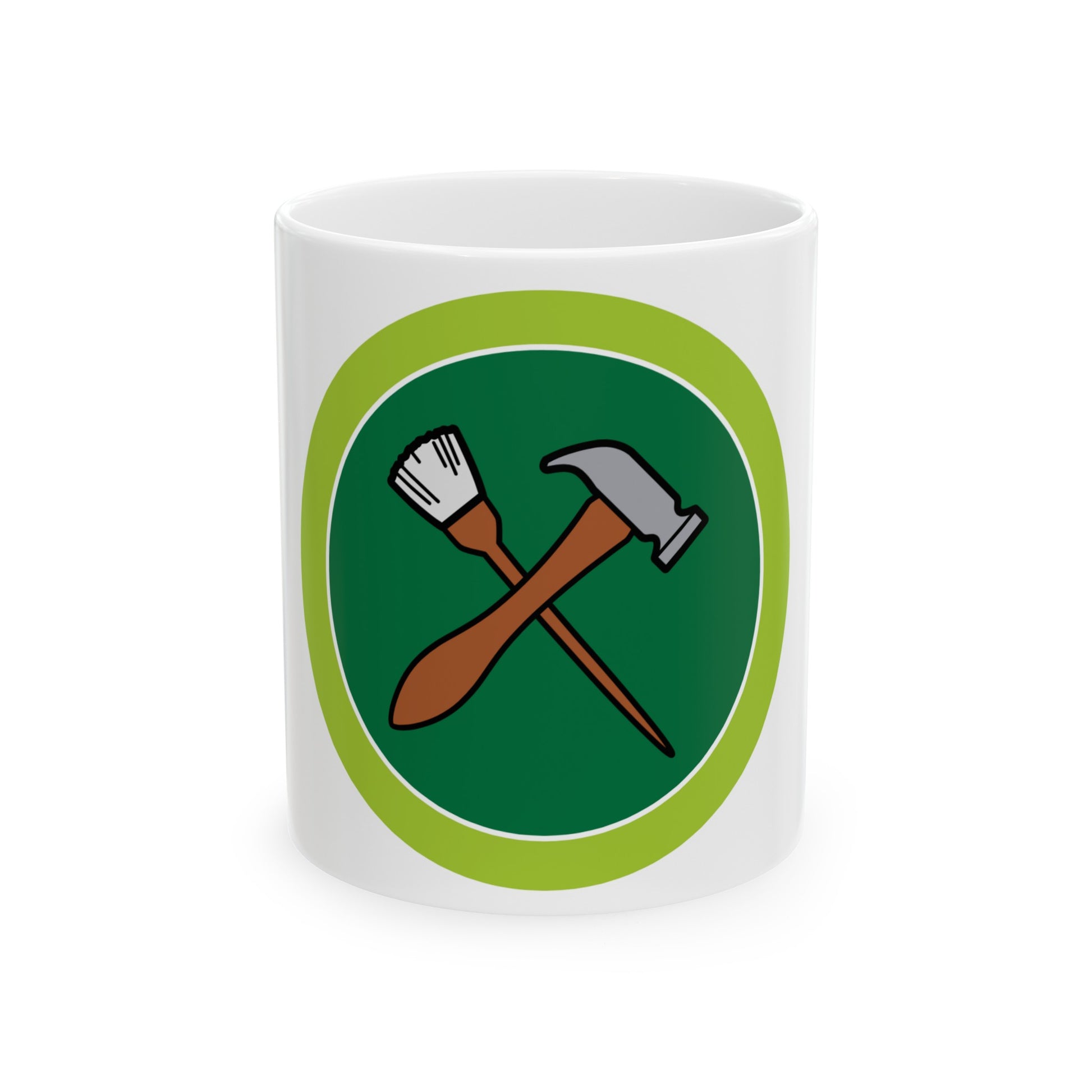 Home Repairs (Boy Scout Merit Badge) White Coffee Mug-11oz-The Sticker Space