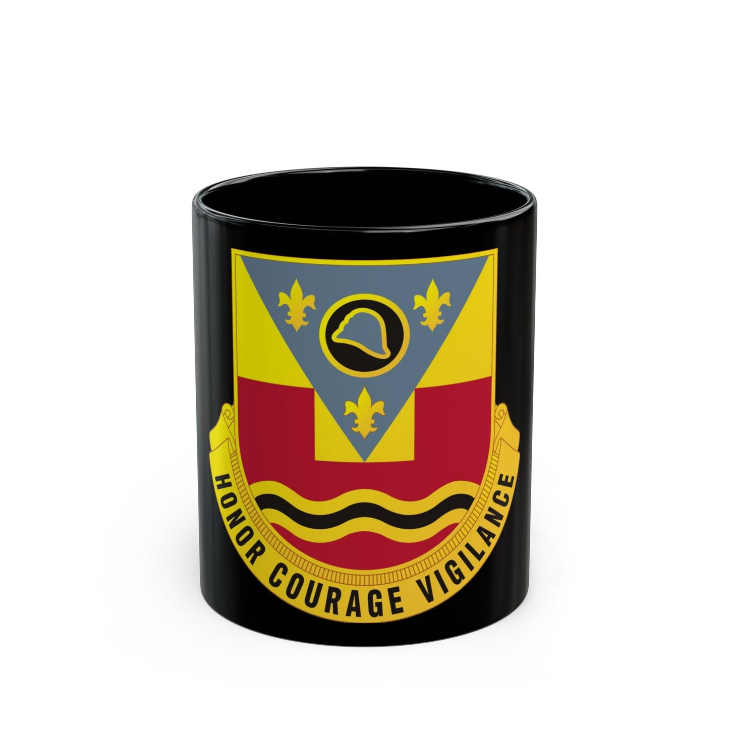 184th Artillery Regiment (U.S. Army) Black Coffee Mug-11oz-The Sticker Space