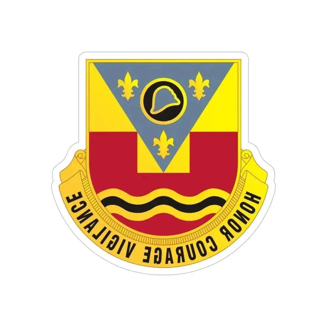 184th Artillery Regiment (U.S. Army) REVERSE PRINT Transparent Die-Cut STICKER 6 Inch Die-Cut Transparent - The Sticker Space