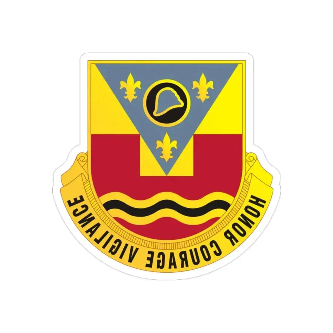 184th Artillery Regiment (U.S. Army) REVERSE PRINT Transparent Die-Cut STICKER - The Sticker Space