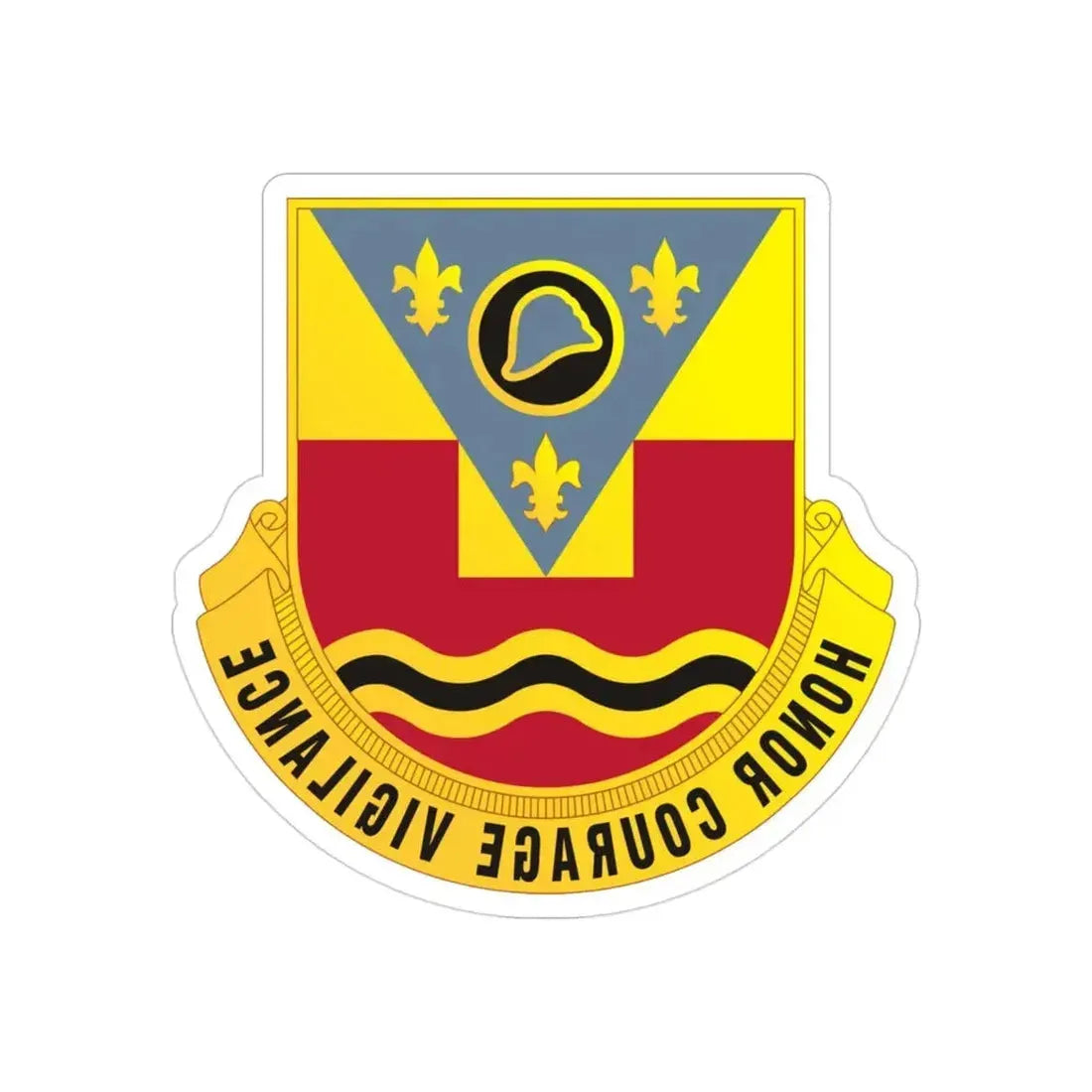 184th Artillery Regiment (U.S. Army) REVERSE PRINT Transparent Die-Cut STICKER - The Sticker Space