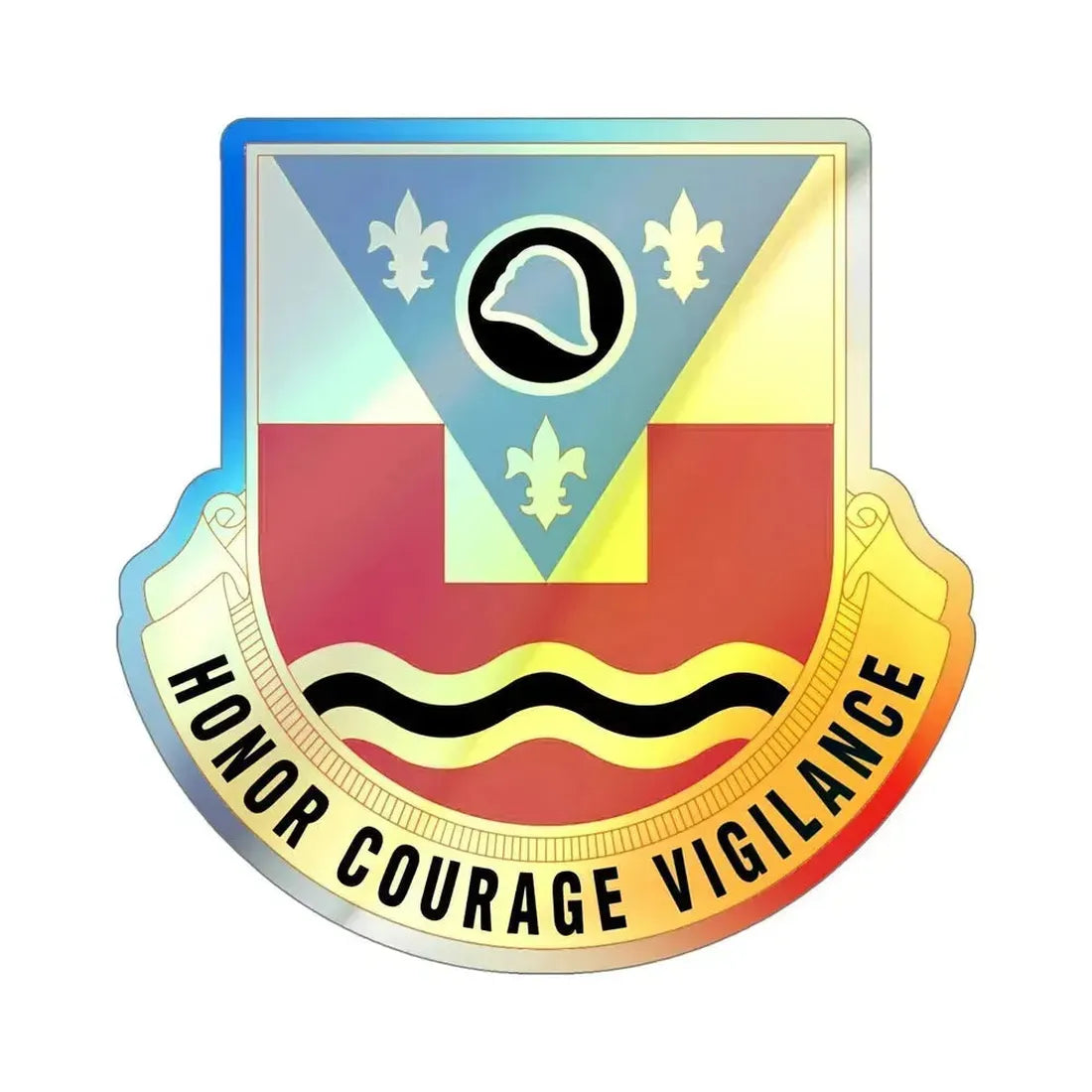 184th Infantry Regiment (U.S. Army) Holographic STICKER Die-Cut Vinyl Decal 5 Inch Holographic - The Sticker Space