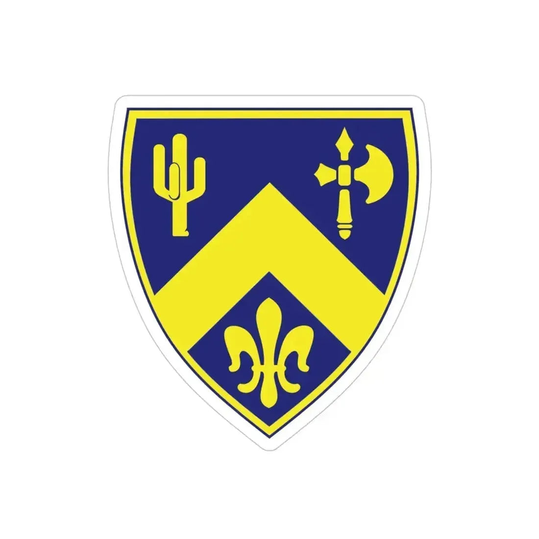 184th Infantry Regiment (U.S. Army) REVERSE PRINT Transparent Die-Cut STICKER 4 Inch Die-Cut Transparent - The Sticker Space