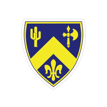 184th Infantry Regiment (U.S. Army) REVERSE PRINT Transparent Die-Cut STICKER 5 Inch Die-Cut Transparent - The Sticker Space