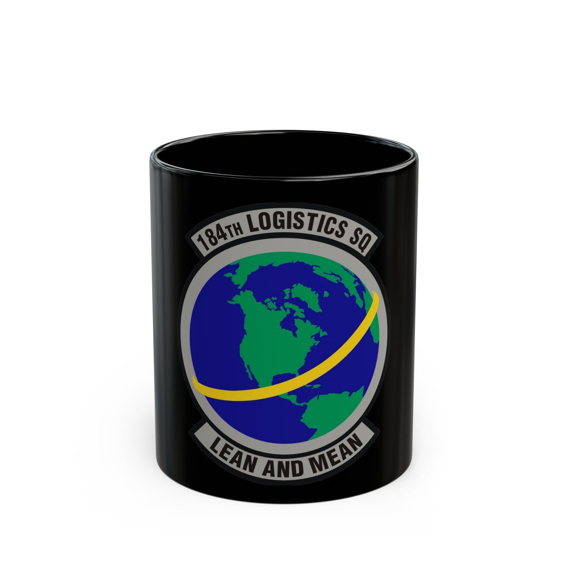 184th Logistics Squadron (U.S. Air Force) Black Coffee Mug-11oz-The Sticker Space