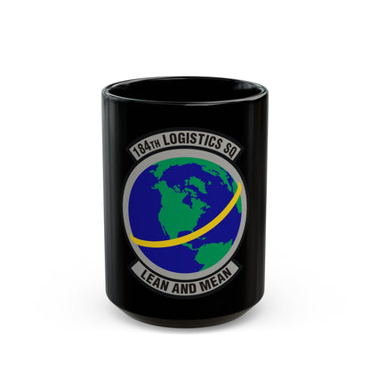 184th Logistics Squadron (U.S. Air Force) Black Coffee Mug-15oz-The Sticker Space