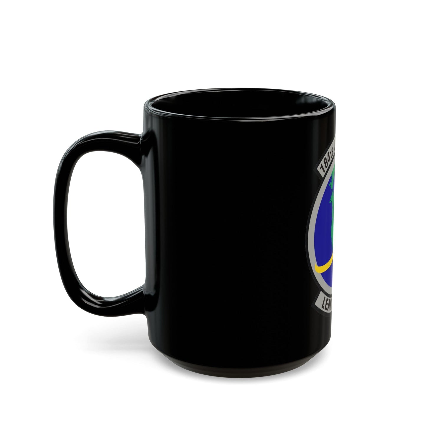 184th Logistics Squadron (U.S. Air Force) Black Coffee Mug-The Sticker Space