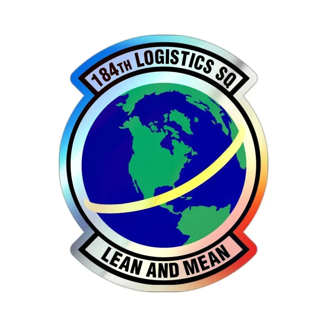 184th Logistics Squadron (U.S. Air Force) Holographic STICKER Die-Cut Vinyl Decal - The Sticker Space