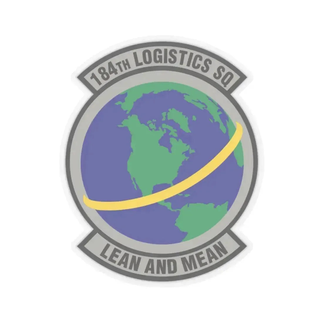 184th Logistics Squadron (U.S. Air Force) STICKER Vinyl Kiss-Cut Decal 2 Inch Transparent - The Sticker Space
