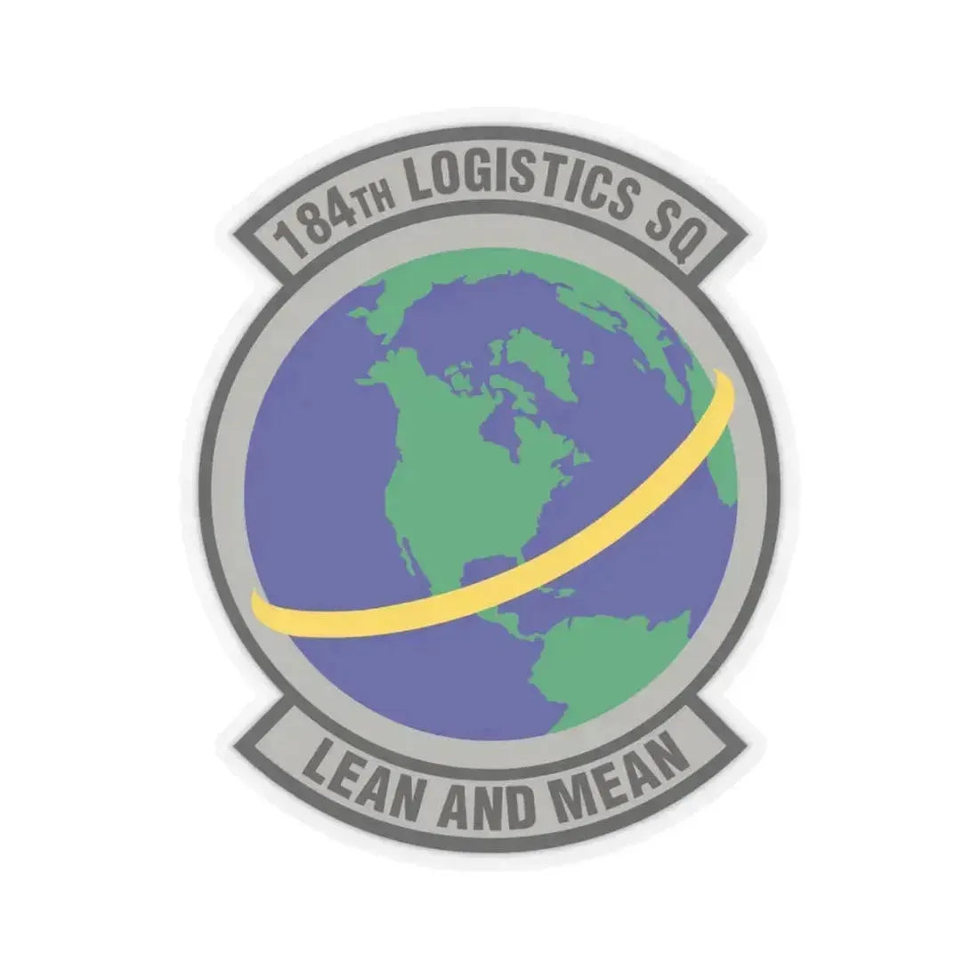 184th Logistics Squadron (U.S. Air Force) STICKER Vinyl Kiss-Cut Decal 4 Inch Transparent - The Sticker Space