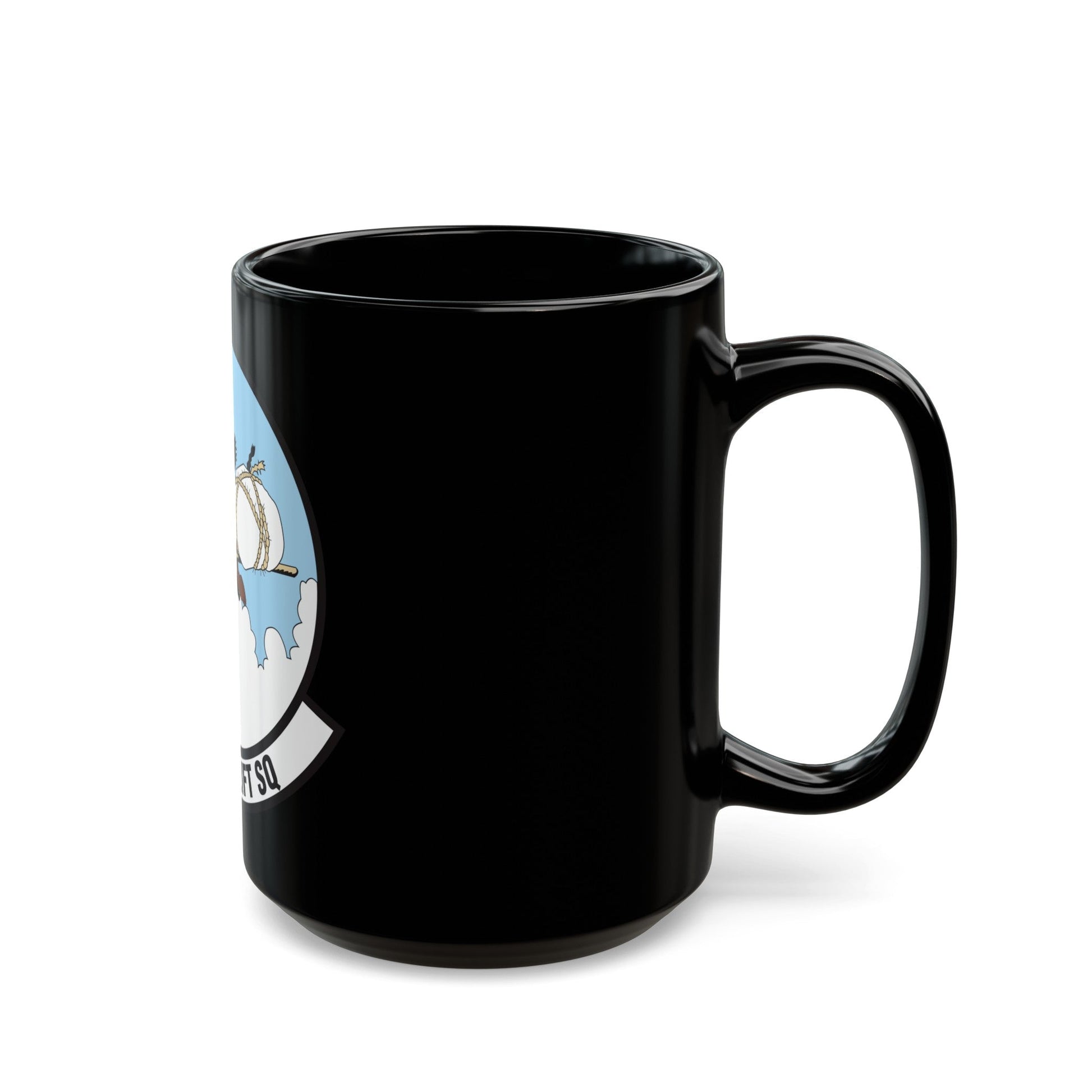 185 Airlift Squadron (U.S. Air Force) Black Coffee Mug-The Sticker Space