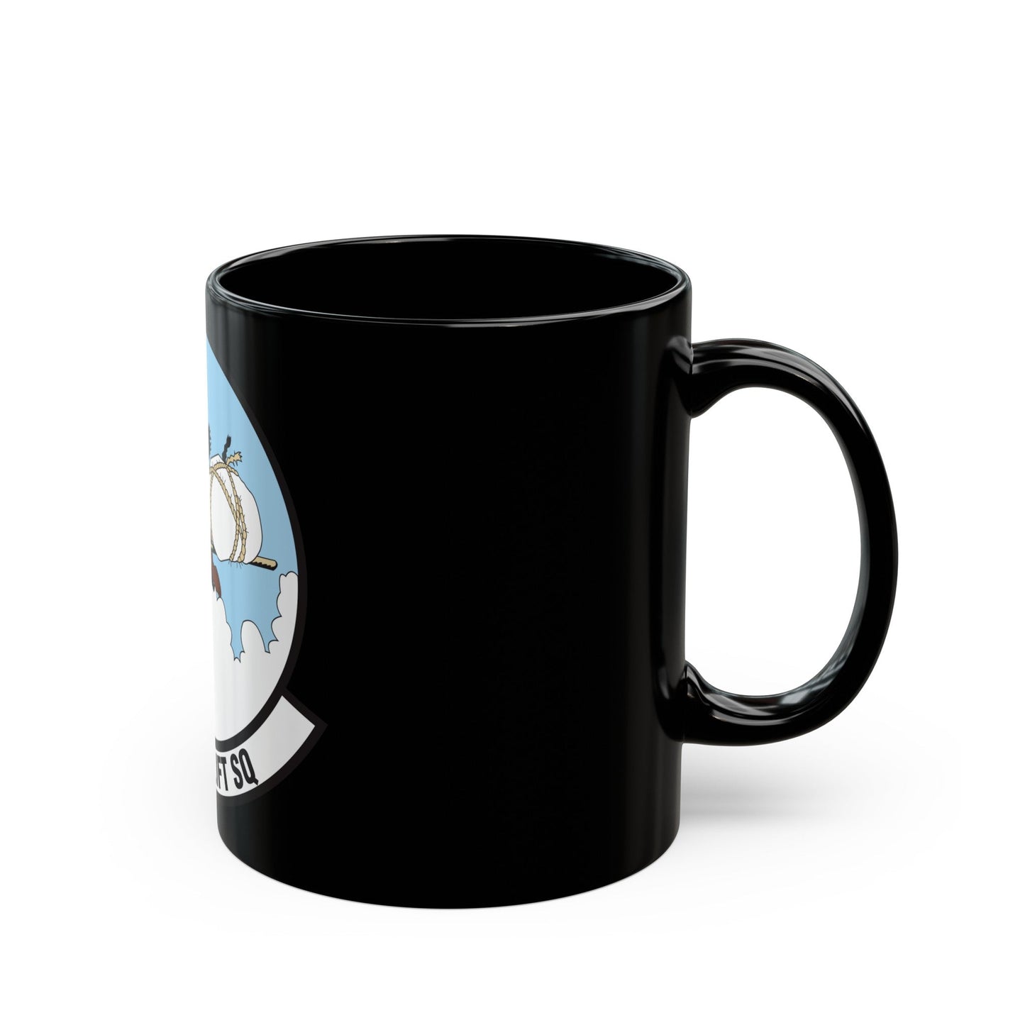 185 Airlift Squadron (U.S. Air Force) Black Coffee Mug-The Sticker Space