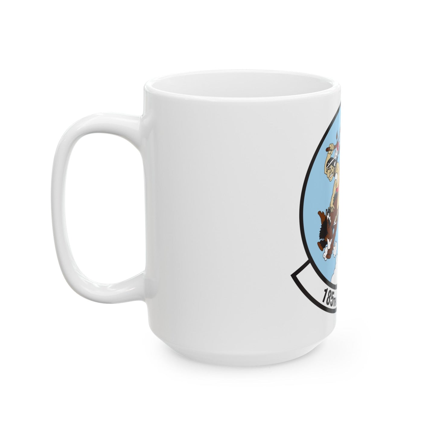 185 Airlift Squadron (U.S. Air Force) White Coffee Mug-The Sticker Space