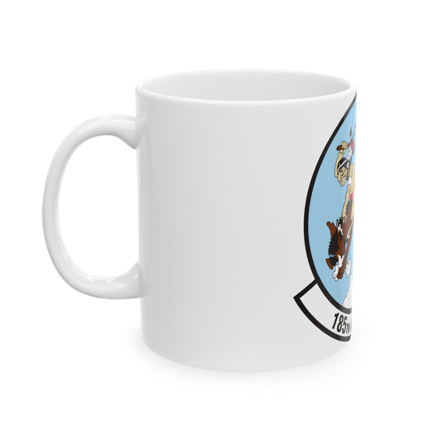 185 Airlift Squadron (U.S. Air Force) White Coffee Mug-The Sticker Space